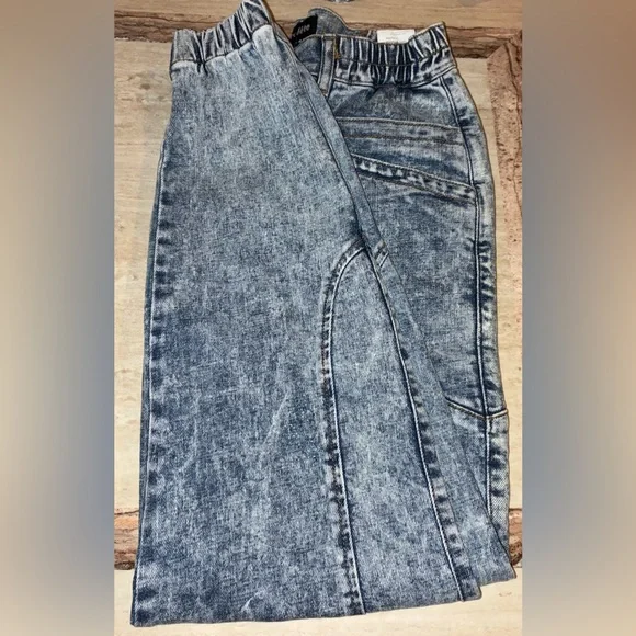 NWT Retrofete Acid Wash Crop Jeans 25 | 80s 90s Y2k MTV Mall Goth Indie Sleaze - Picture 7 of 8